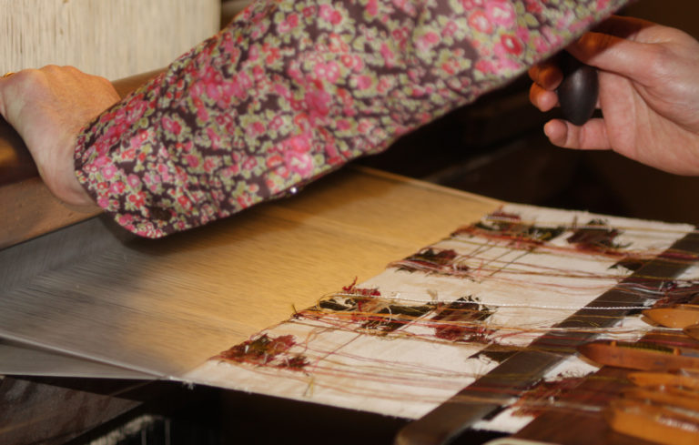 Image Du papillon au tissu de soie