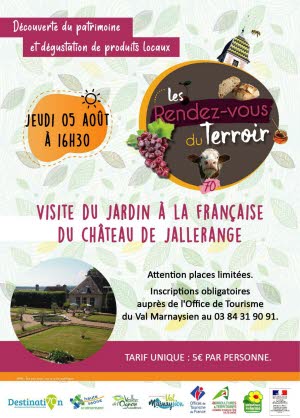 Image Visite du jardin à la Française du château de Jallerange
