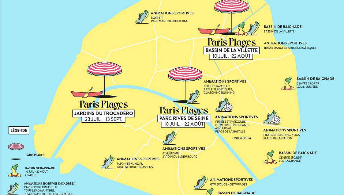 Image Paris plages 2021 - Les jardins du Trocadéro