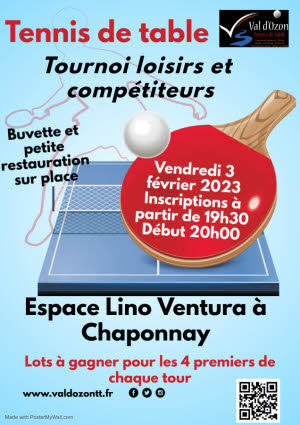 Image Tournoi tennis de table